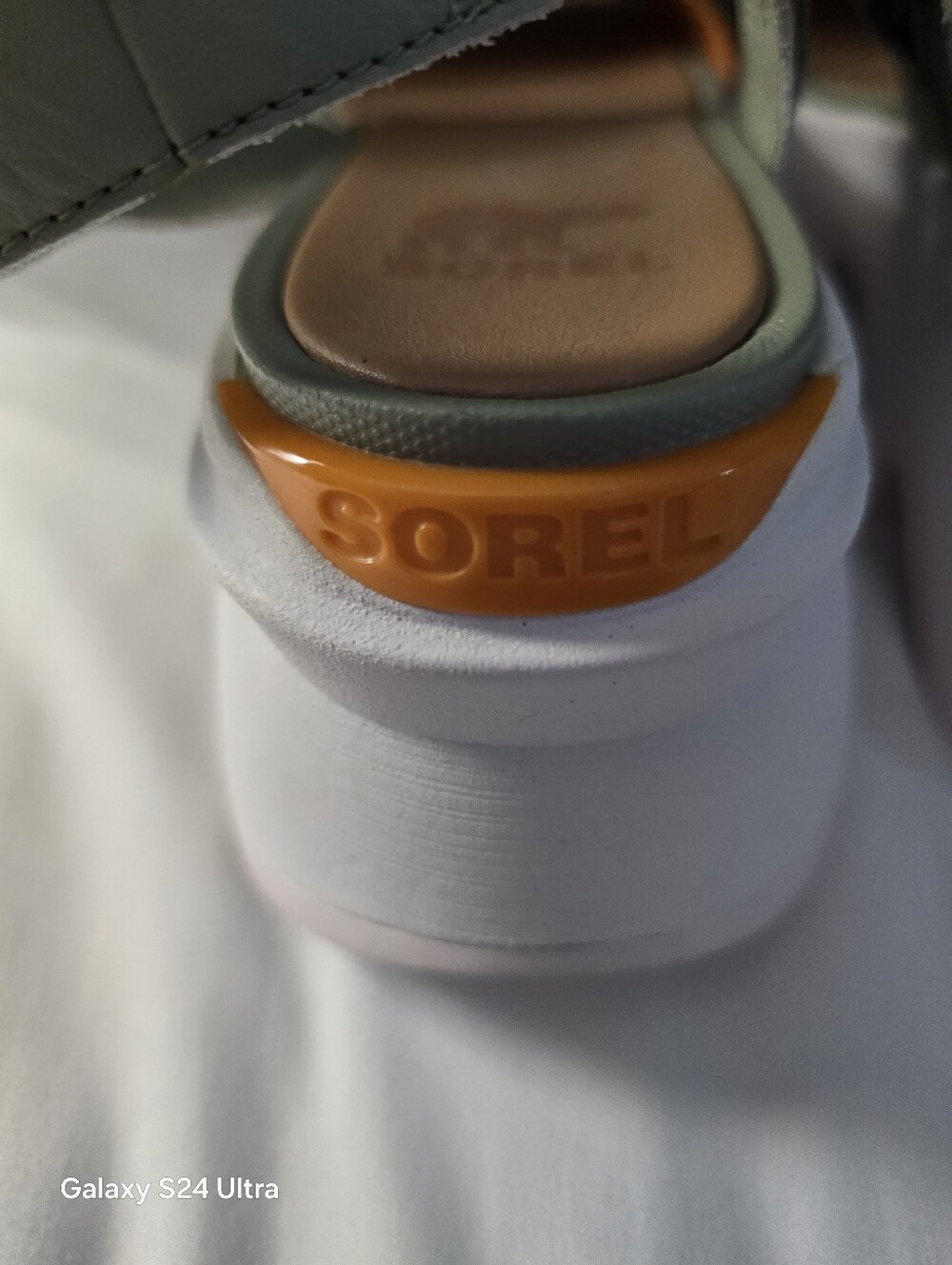 Sorel Kinetic Impact Y Strap High Sandals Womens Orange Green White Size 9 (40) - Picture 11 of 13